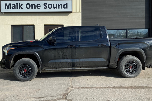 Toyota 2024 Tundra with professional window tint in North Bay